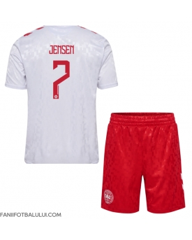Danemarca Mathias Jensen #7 Echipament de Fotbal Replică European 2024 Copii Deplasare (+ Șorturi)
